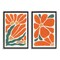Stupell Industries Midcentury Flower Abstracts 2pc Floating Frame Set, design by Yvette St. Amant